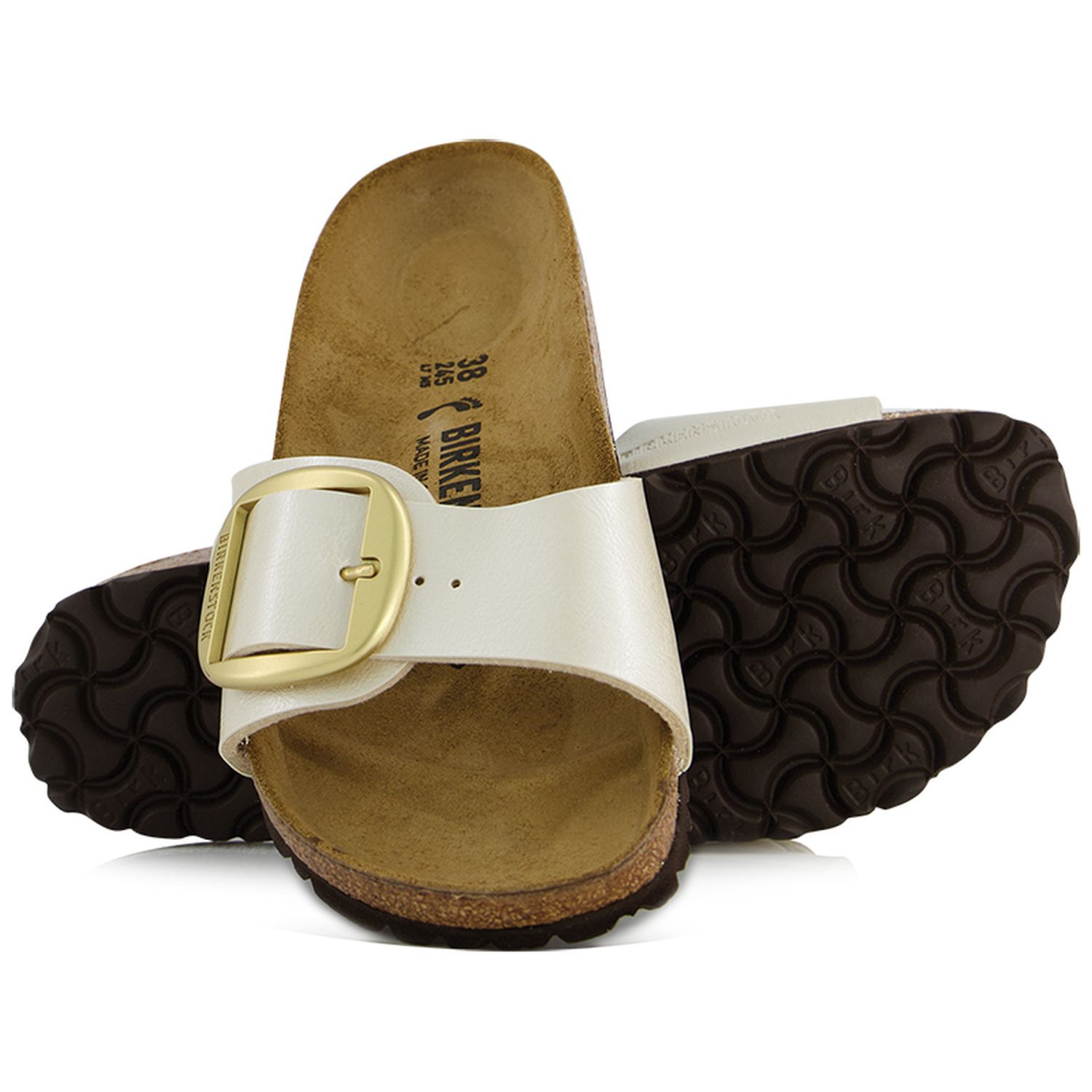 birkenstock madrid big buckle slide sandal