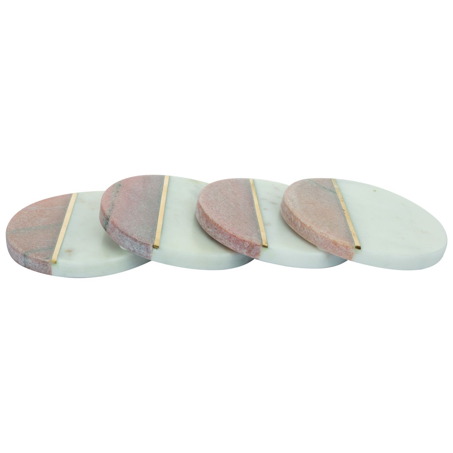 brass coaster set