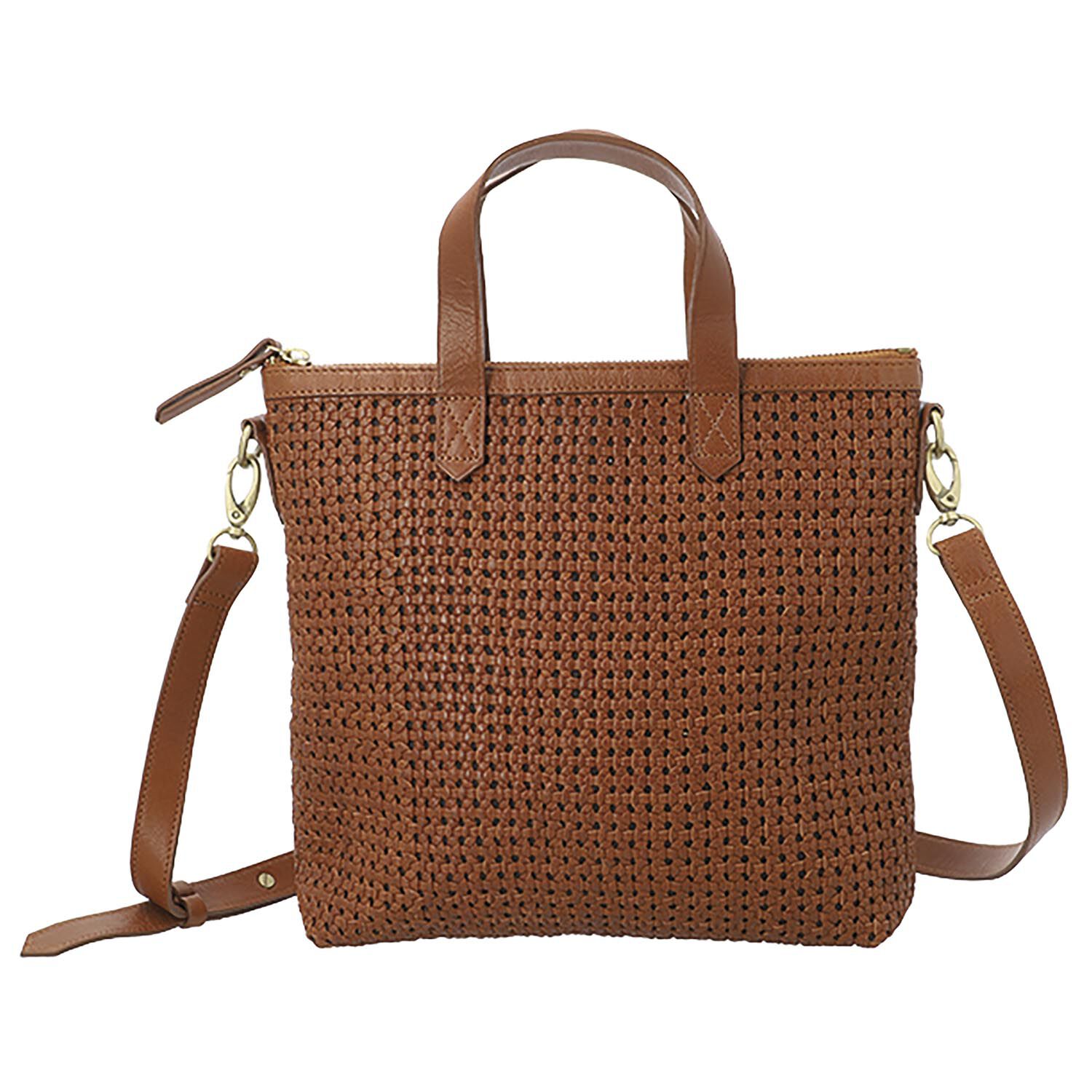 tan shopper handbag