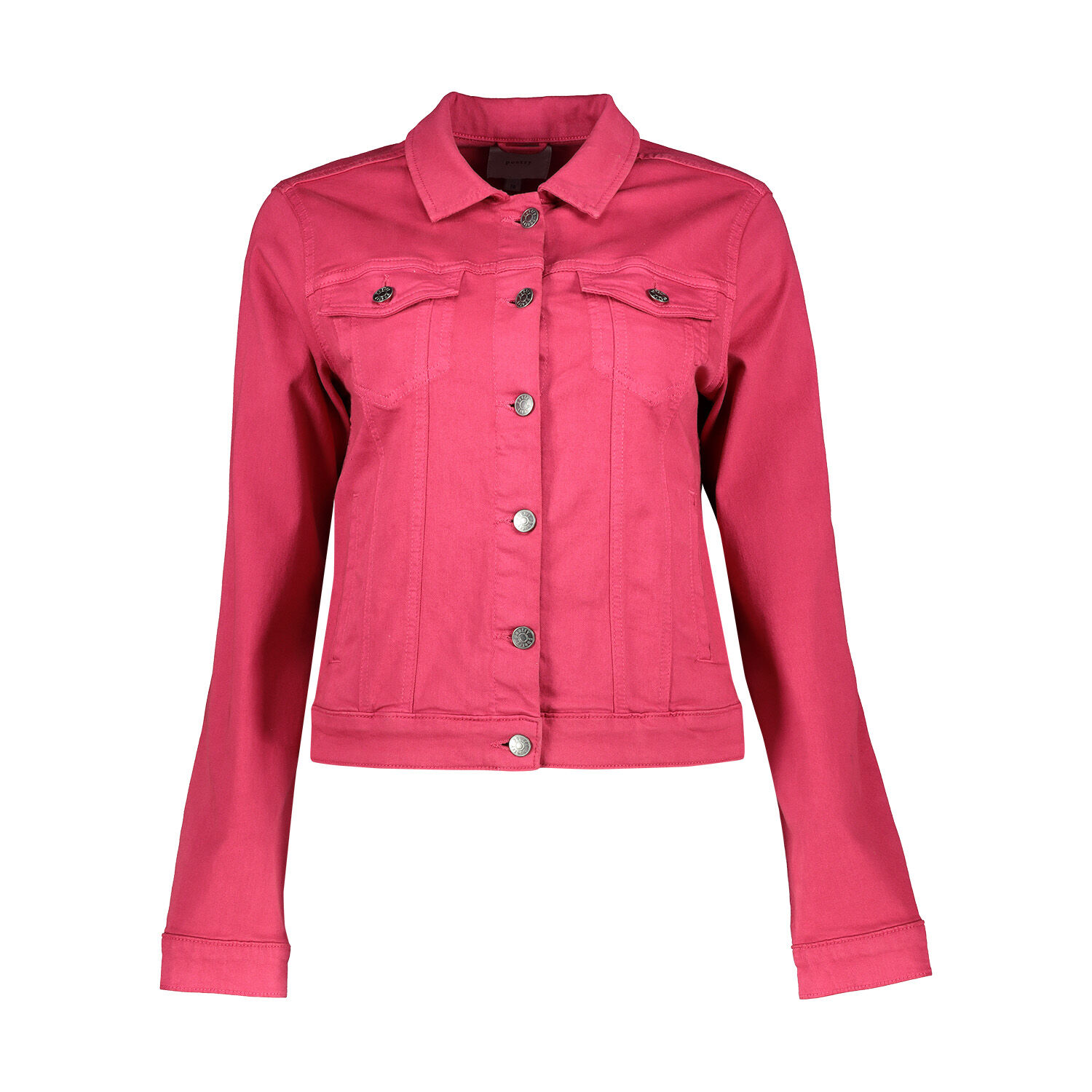 fuchsia denim jacket