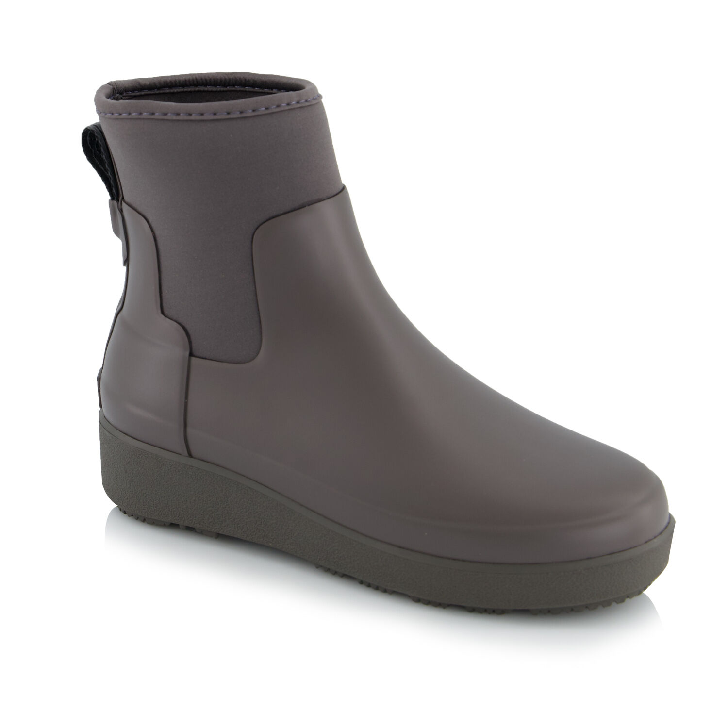 women's refined slim fit neoprene creeper short boots